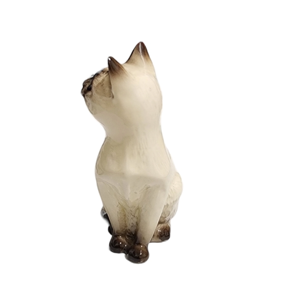 Royal doulton vintage bone china Siamese cat figurine 5-in - Picture 4 of 9